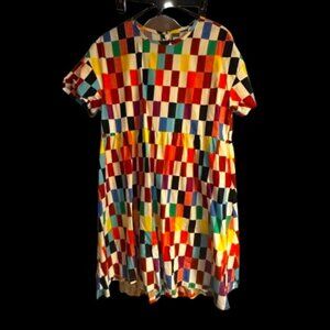 Medium Target pride Rainbow Checkered sun dress